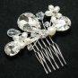 TEARDROP BRIDAL WEDDING BRIDES GIRL PEARL RHINESTONE CRYSTAL TIARA HAIR COMB