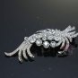 VINTAGE STYLE RHINESTONE CRYSTAL BRIDAL WEDDING JEWELRY LONG CRAFT BROOCH PIN