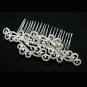 VICTORIAN BRIDAL WEDDING BRIDES RHINESTONE CRYSTAL TIARA HAIR COMB