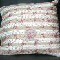 17" FLORAL KHAKI BROWN ROSE VICTORIAN CUSHION PILLOW CASE COVER