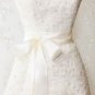 2.5" ANTIQUE WHITE SATIN RIBBON SINGLE FACE WEDDING SASH BELT 3 YARDS