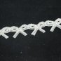 4 PIECES BOW RHINESTONE CRYSTAL GARTER DRESS CRAFT SEW/IRON APPLIQUE -CAS