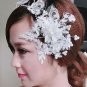 WEDDING BRIDAL RHINESTONE CRYSTAL LACE PEARL VICTORIAN CROWN TIARA with CLIP