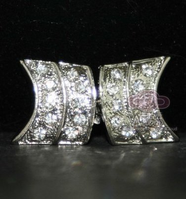 Rhinestone Crystal Wedding Bridal Sash Shrug Shawl Closure Hook and Eye Clasp