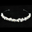 Sparkle Crystal Faux Pearl Wedding Bridal Crown Tiara Headband