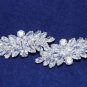 A Pair Of Rhombus Rhinestone Crystal Wedding Bridal Shoe Clips -CA