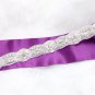 Hot Fix Iron/Sew Silver Beaded Snow Crystal Rhinestone Pearl Applique DIY Trim