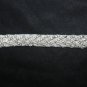 1 Yard Beaded Crystal Rhinestone Bridal Weave Sash Bouquet Belt Applique -CA