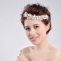 Faux Pearl Flower Wedding Bridal Rhinestone Soft Wire Hair Accessories Tiara