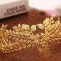 Rose Gold Bridal Bridesmaid Wedding Rhinestone Crystal Hair Comb Headpiece -CA