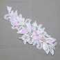 Beaded Faux Pearl Flower Wedding Bridal Dress Decoration Applique Patch DIY