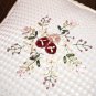 2 PCS x Embroidery Flower Lace Round 39cm x 36cm Pillow Case Cushion Cover