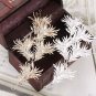 Bridal Wedding Rhinestone Crystal Gold/Silver Hair Tiara Feather Leaf Headpiece