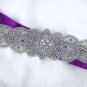 Iron Sew On Leaf Pattern Wedding Bridal Sash Dress Belt Applique DIY Motif