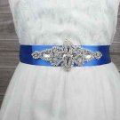 Bridal Belt Vintage Style Rhinestone Crystal Ribbon Dress Wedding Sash