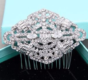 Vintage Bridal Rhinestone Comb Wedding Hair Clip Crystal Headpiece Accessories