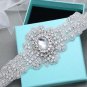 Bridal Wedding Vintage Rhinestone Crystal Ribbon Satin Sash Dress Belt