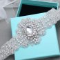 Bridal Wedding Vintage Rhinestone Crystal Ribbon Satin Sash Dress Belt