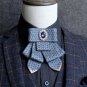 Party Men Groom Bridal Wedding Pre Tied Star Ribbon Rhinestone Bow Tie Neck Tie