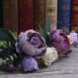 Wedding Headpiece Woodland Flower Wine Peony Hair Accessories Tiara