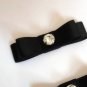 Simple Fashion Color Grey Black Khaki Blue Bow Shoe Clips Pair