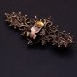 Old Silver/Old Gold/Silver Rhinestone Crystal Wedding Bridal Shoe Clips Pair