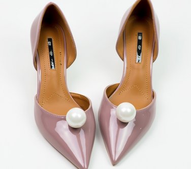 Large Pearl Wedding Bridal Shoe Clips Pair Accessories Jewelry