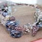 Rhinestone Crystal Bridal Wedding Blue Flower Hair Tiara Hair Accessories
