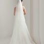White/Off White 1 Tier Bridal Soft Tulle Cathedral Wedding Veil with Comb 3M
