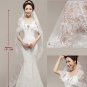 1.5m Flower Style Lace Edge Silver Sequin Ivory Net Organza Long Wedding Veil