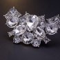 Wedding Bridal Rhinestone Crystal Gold Silver Vintage Style Shoe Clips Pair