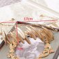 Gold Leaf Feather Beads Tiara Bridal Crown Wedding Headpiece Hair Accessories
