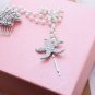Wedding Starfish Shell Rhinestone Crystal Headpiece Hair Comb Clip Jewelry