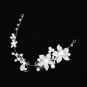 Lot Of 4 Wedding Crystal Pearl Silver Hair Accessories Headband Band Tiara