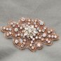 Rose Gold Star Beaded Rhinestone Crystal Beach Wedding Bridal Craft Applique