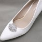 2 pcs x Bridal Vintage Style Rhinestone Oval Shoes Wedding Crystal Shoe Clips