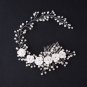 Wedding Vintage Rose Flower Faux Pearl Vine Headpiece Comb Hair Piece