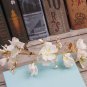 Bridal Crystal Cream White Flower Butterfly Wedding Tiara Hair Accessories