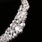 Bridal Rhinestone Crystal Pearl Beads Rose Wedding Crown Hair Accessories