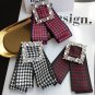 Red Blue Green Black Clear Crystal Fashion Ladies Men Pre Tied Bow Brooch Pin