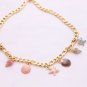 Beach Accessories Jewelry Handmade Color Shell Gold Chain Necklace
