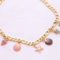 Beach Accessories Jewelry Handmade Color Shell Gold Chain Necklace