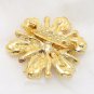 Wedding Rhinestone Crystal Vintage Style Gold Brooch Pin