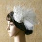 BRIDAL WEDDING PEACOCK FEATHER HAIR FASCINATOR ALLIGATOR HAIR  CLIP