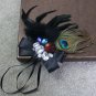 Wedding Bridal Lady Mens Party Peacock Feather Corsage Brooch Pin