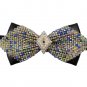 Mens Groom Pre Tied Pearl Rhinestone Crystal Bow Tie Wedding Party Necktie