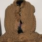 Winter Thick Chunky Crochet Wool Long Wrap Shawl Scarf Shrug Gold Olive Yellow