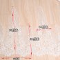 Bridal Wedding Off White Tassel Embroidered Lace Trim Veil trim Per 1/2 Meter