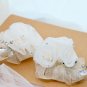 2 pcs Wedding Ivory Cream Flower Handmade Organza Wedding Shoe Clips