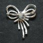 Elegant Gift Butterfly Bow Rhinestone Crystal Brooch Pin Wedding Jewelry